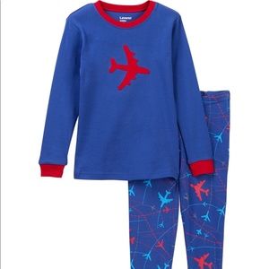 NWT Leveret Red/Blue Airplane Pajama Set
